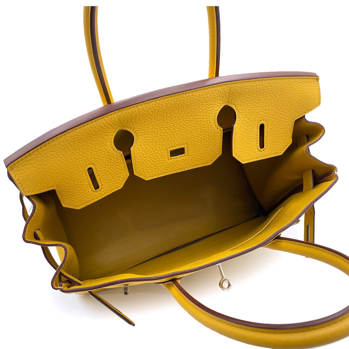 Luxury Promise Japan HERMES BIRKIN 30 JAUNE AMBER TOGO HAND BAG D PALLADIUM HARDWARE 90264751
