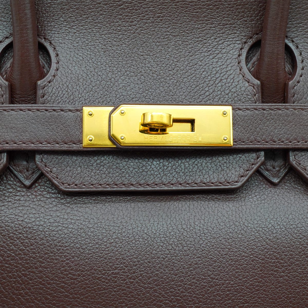 Luxury Promise Japan HERMES BIRKIN 30 MOKA EVER GRAIN HAND BAG 2006 SQUARE J GOLD HARDWARE 90328116