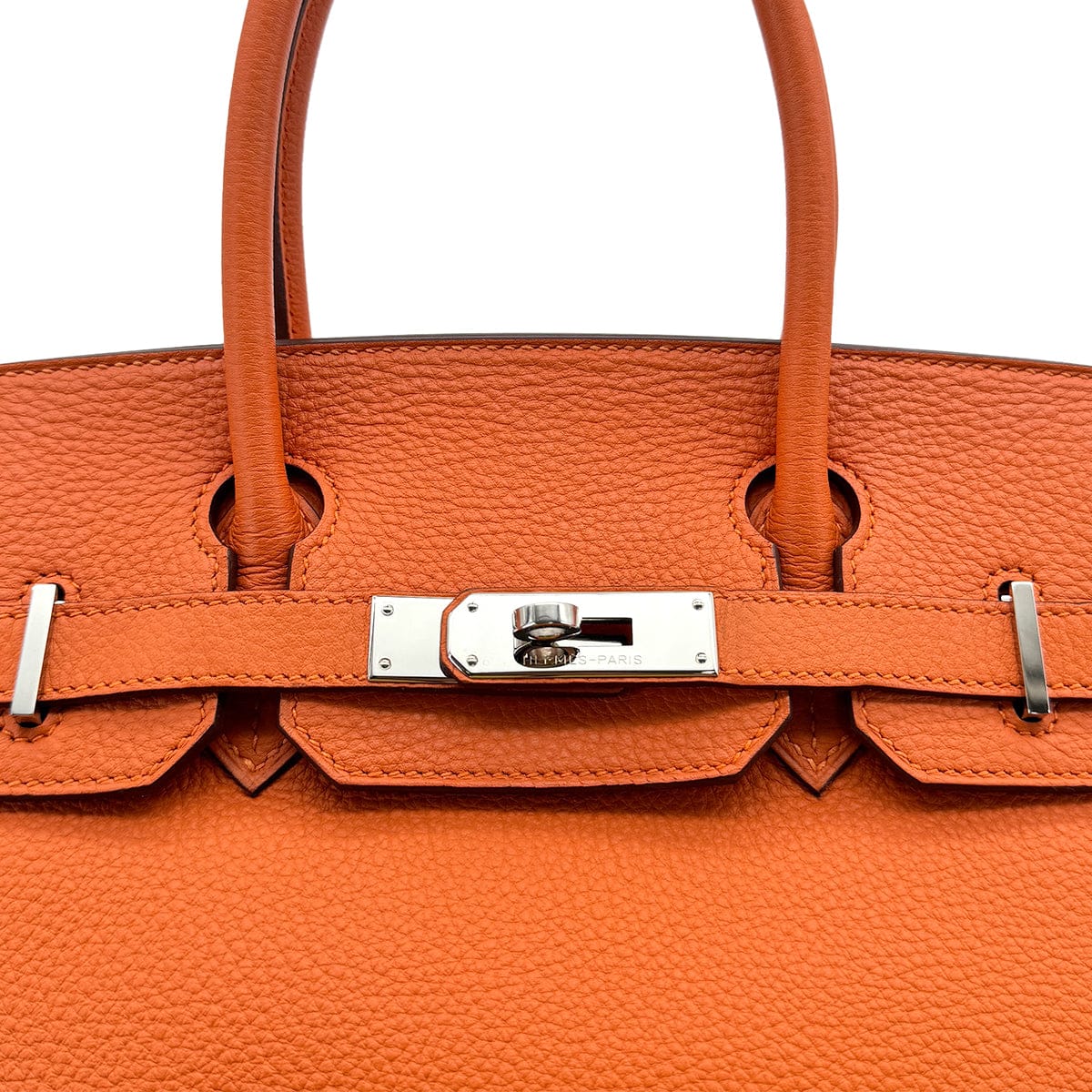 Luxury Promise Japan HERMES BIRKIN 30 ORANGE TOGO HAND BAG □N PALLADIUM HARDWARE 90308975