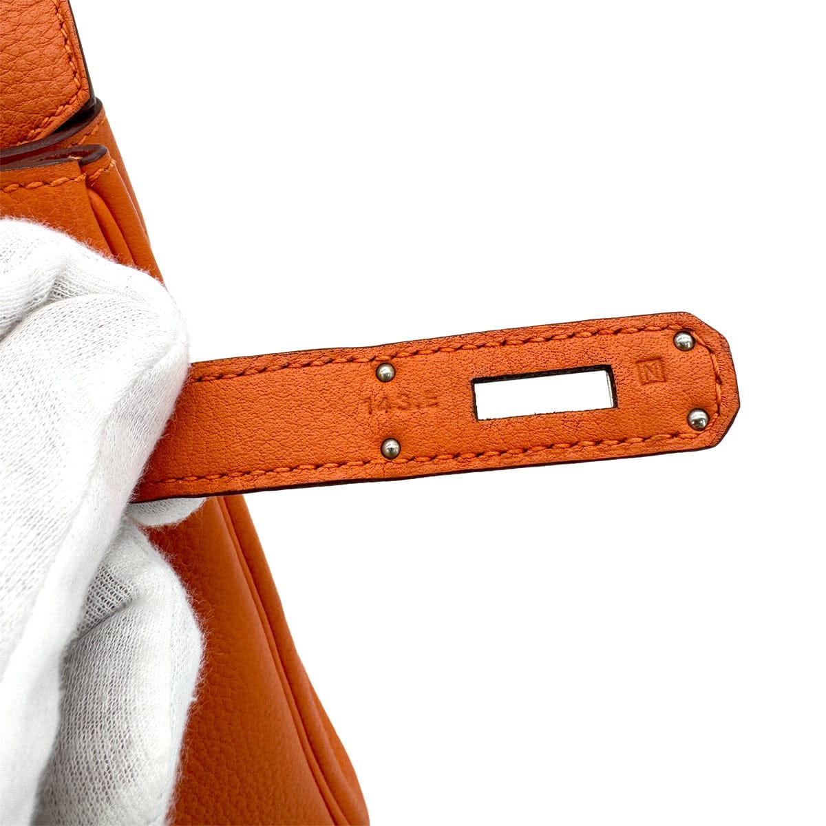 Luxury Promise Japan HERMES BIRKIN 30 ORANGE TOGO HAND BAG □N PALLADIUM HARDWARE 90308975