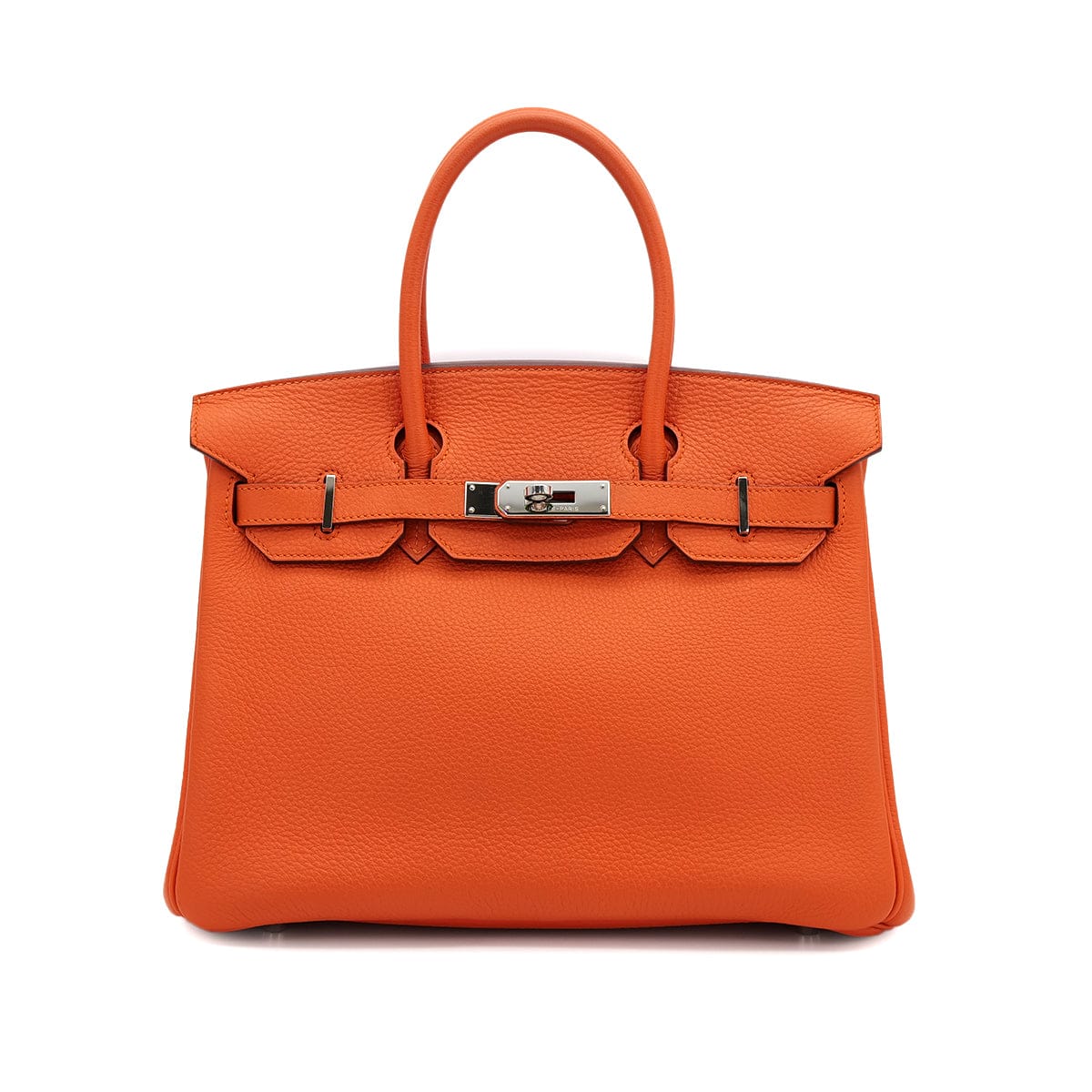Luxury Promise Japan HERMES BIRKIN 30 ORANGE TOGO HAND BAG □N PALLADIUM HARDWARE 90308975