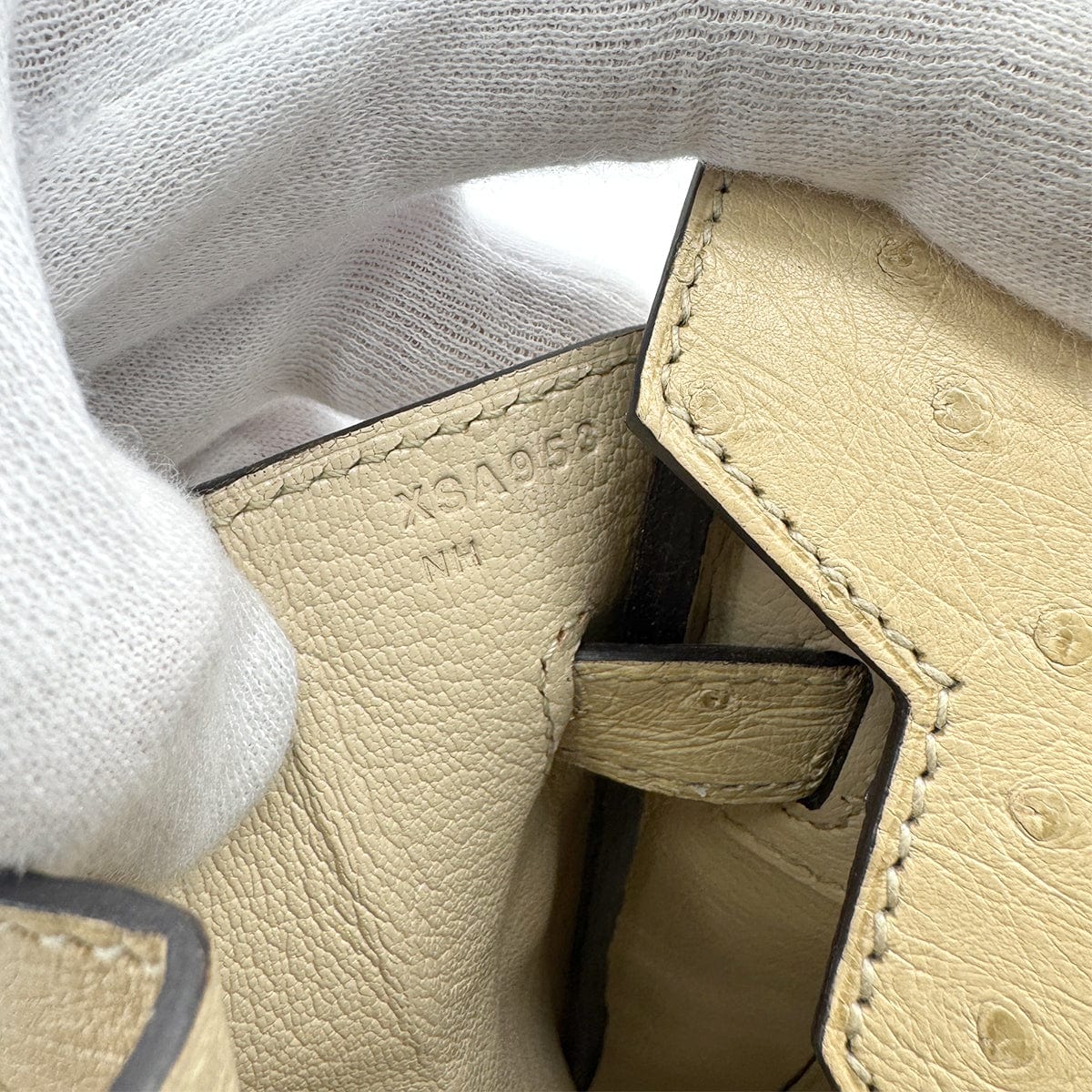 Luxury Promise Japan HERMES BIRKIN 30 PARCHEMIN OSTRICH HAND BAG X SHW 90283596