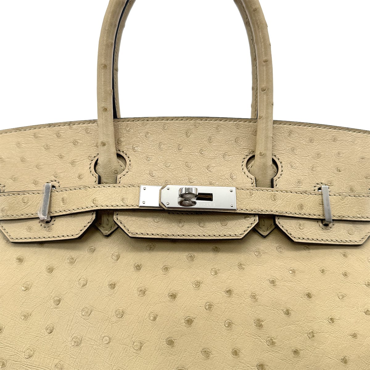 Luxury Promise Japan HERMES BIRKIN 30 PARCHEMIN OSTRICH HAND BAG X SHW 90283596