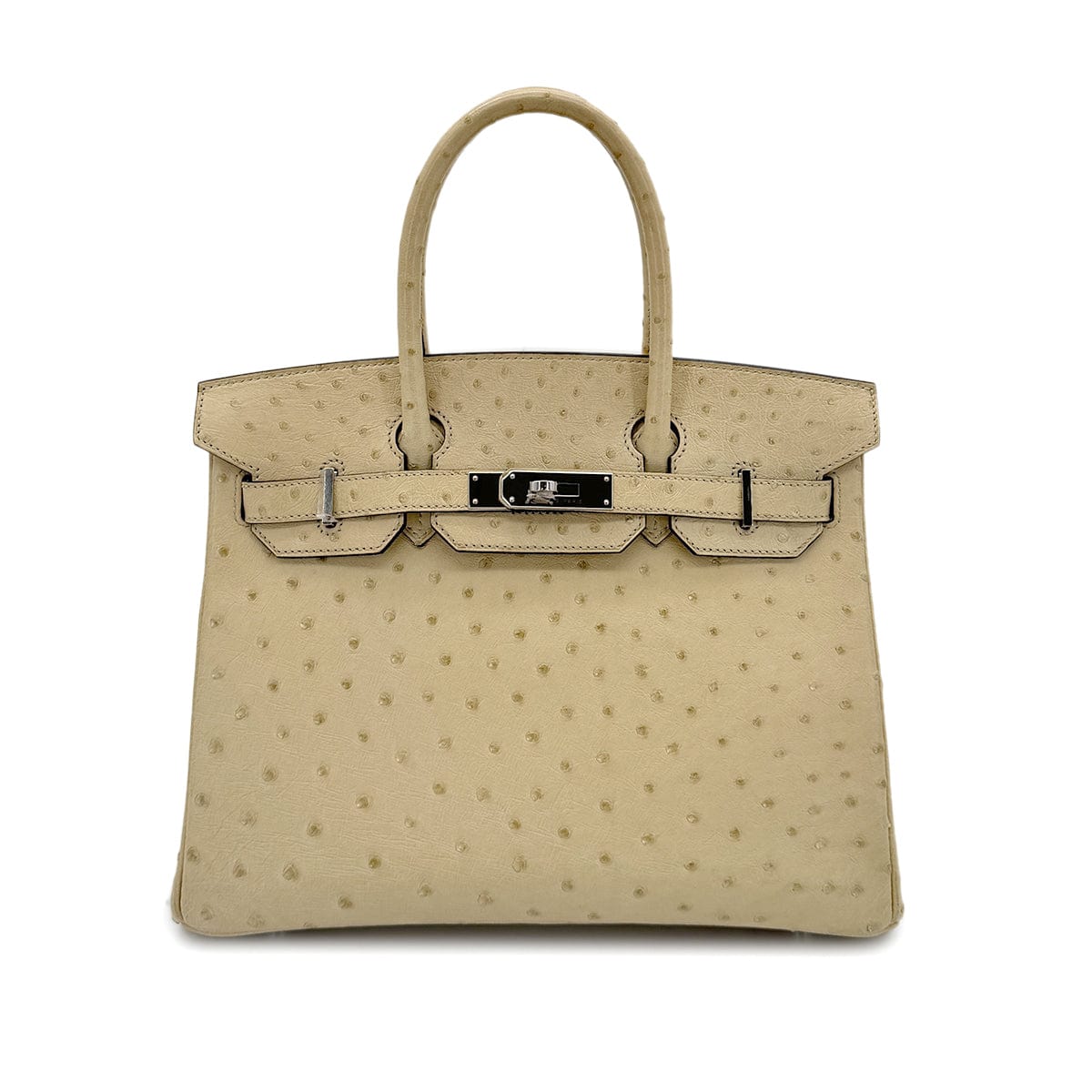 Luxury Promise Japan HERMES BIRKIN 30 PARCHEMIN OSTRICH HAND BAG X SHW 90283596