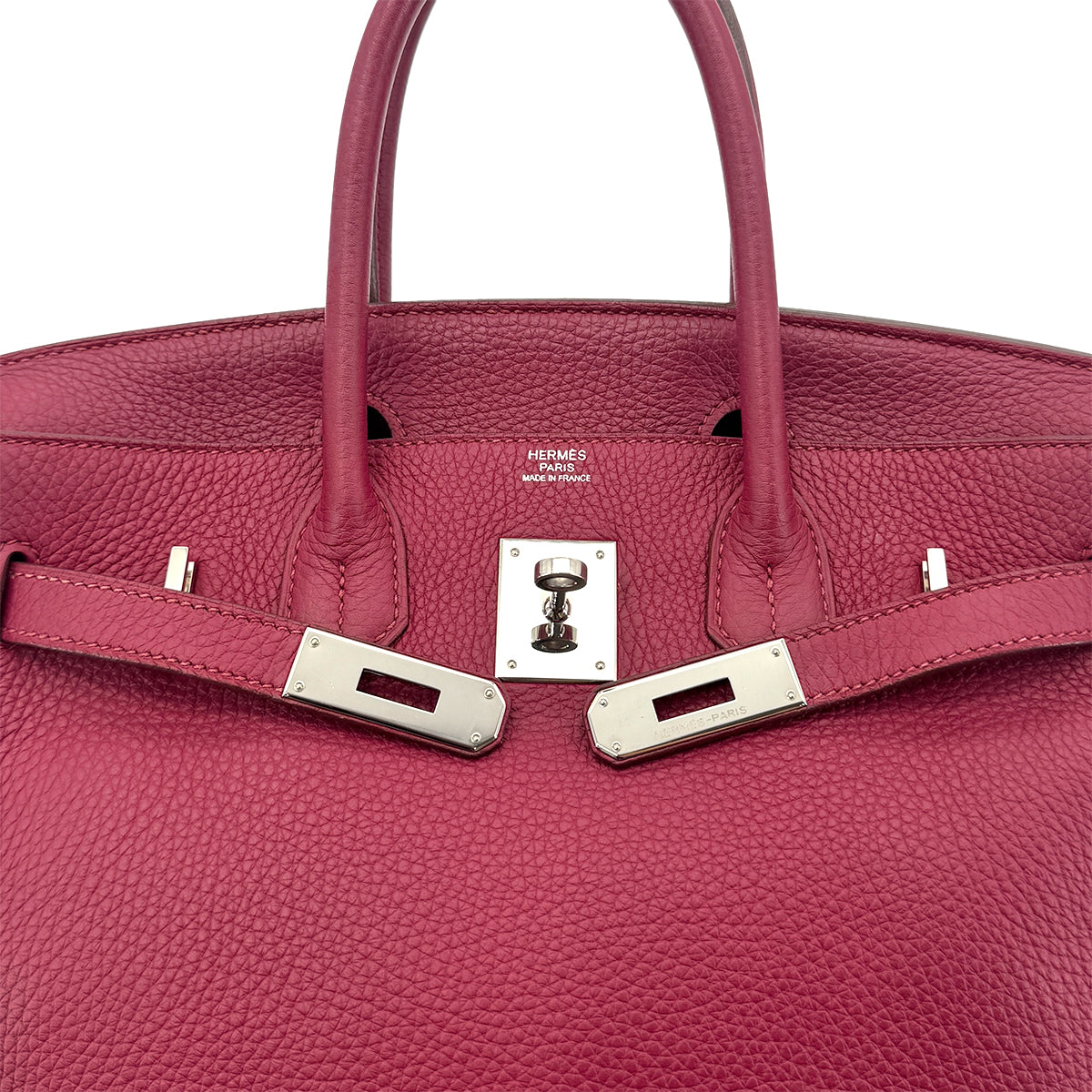 Luxury Promise Japan HERMES BIRKIN 30 RUBIS TAURILLON CLEMENCE HAND BAG □N PALLADIUM HARDWARE 90294975
