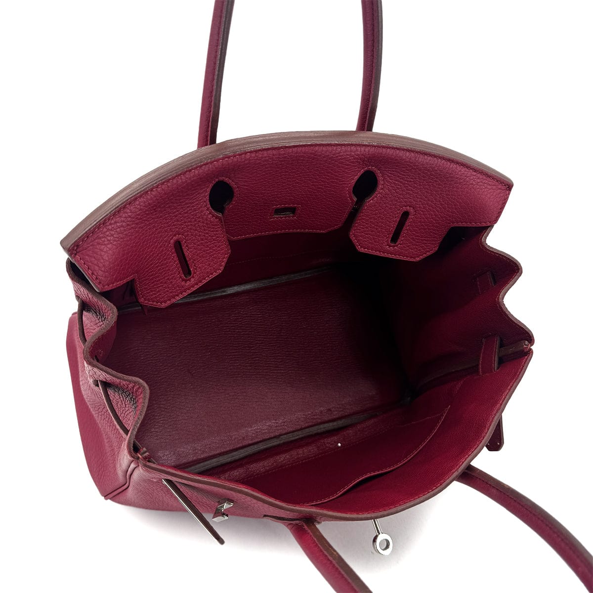 Luxury Promise Japan HERMES BIRKIN 30 RUBIS TAURILLON CLEMENCE HAND BAG □N SHW 90294975