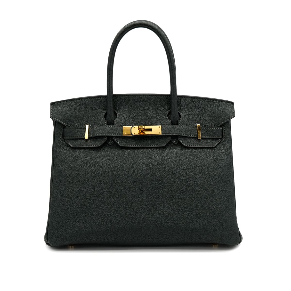 Luxury Promise Japan HERMES BIRKIN 30 VERT FONCE TOGO HAND BAG 2016 X STAMP GOLD HARDWARE 90314883