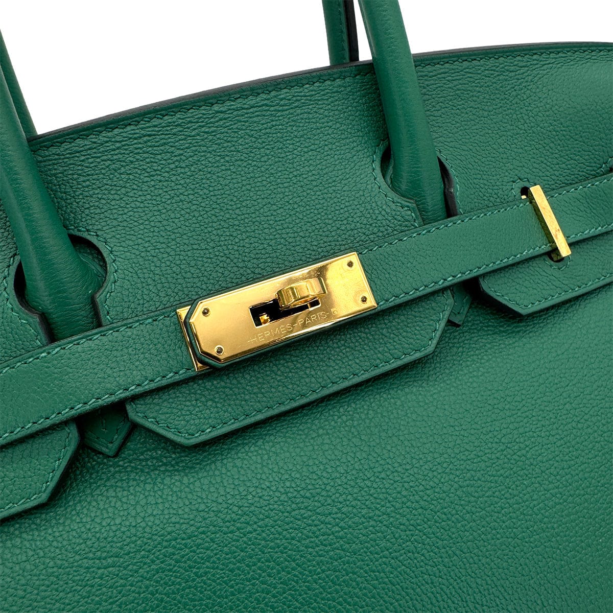 Luxury Promise Japan HERMES BIRKIN 30 VERT VERTIGO EVERCOLOR HAND BAG C GOLD HARDWARE 90292866