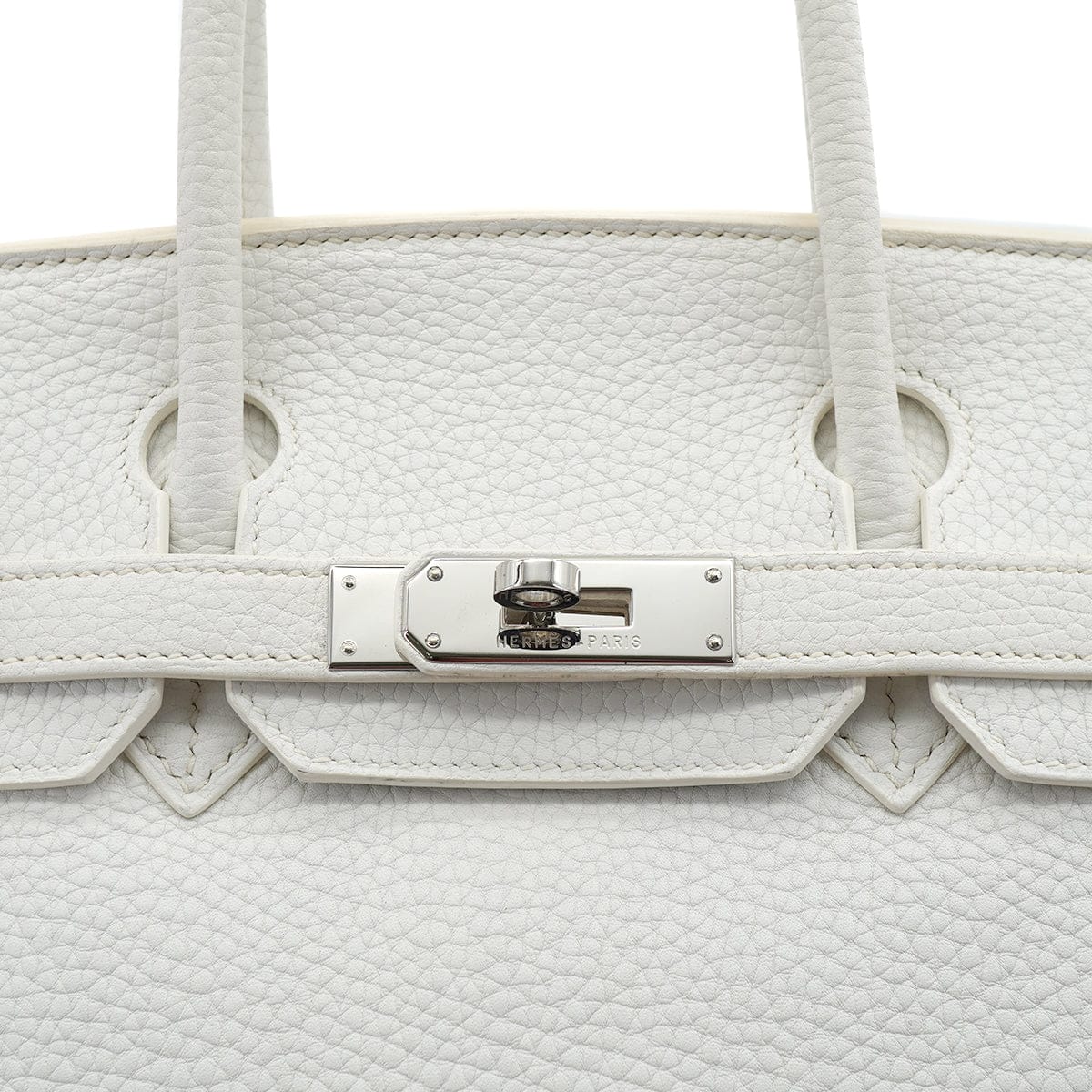 Luxury Promise Japan HERMES BIRKIN 30 WHITE TAURILLON CLEMENCE HAND BAG 2007 SQUARE K STAMP PALLADIUM HARDWARE 90331000