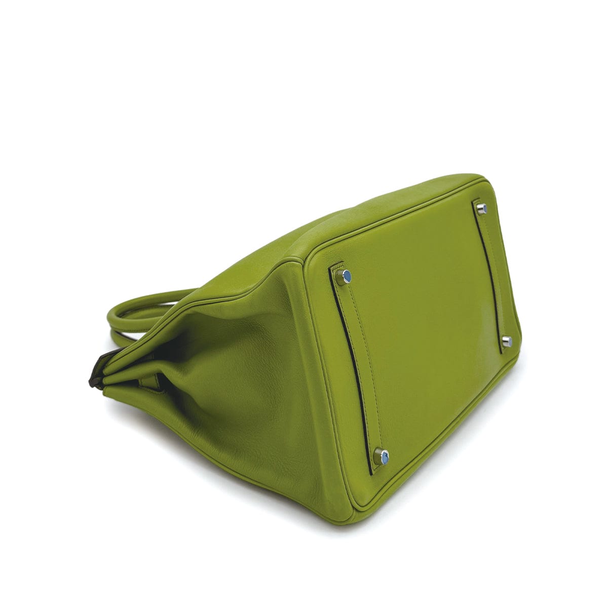 Luxury Promise Japan HERMES BIRKIN 35 ANIS GREEN SWIFT HAND BAG 2006 SQUARE J PALLADIUM HARDWARE 90312705