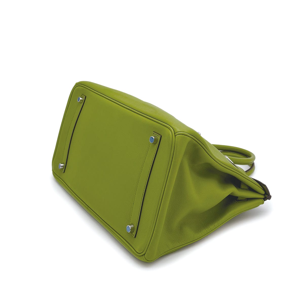 Luxury Promise Japan HERMES BIRKIN 35 ANIS GREEN SWIFT HAND BAG 2006 SQUARE J PALLADIUM HARDWARE 90312705