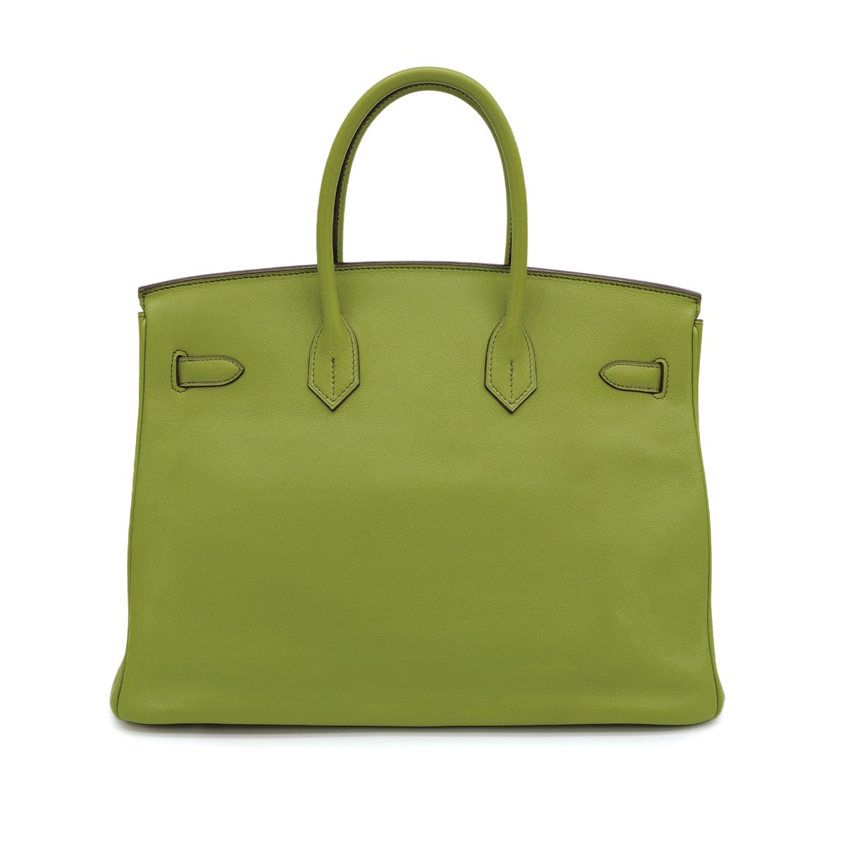 Luxury Promise Japan HERMES BIRKIN 35 ANIS GREEN SWIFT HAND BAG 2006 SQUARE J PALLADIUM HARDWARE 90312705