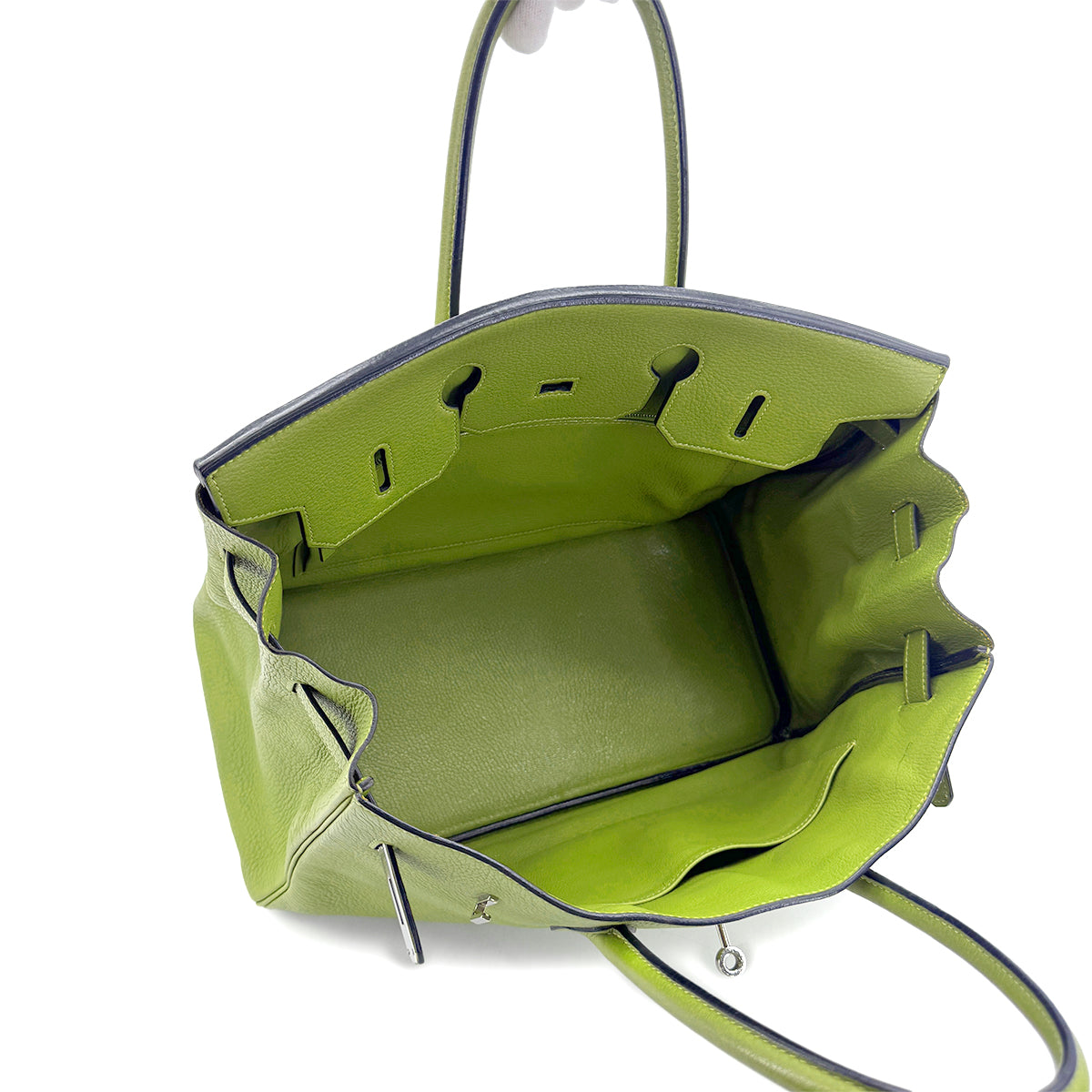 Luxury Promise Japan HERMES BIRKIN 35 ANIS GREEN TAURILLON CLEMENCE HAND BAG ▢H SHW 90285743