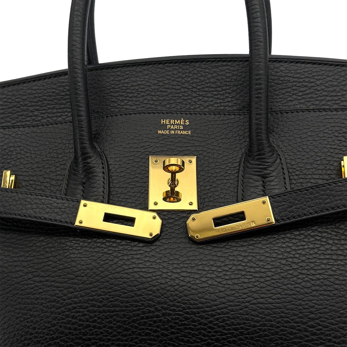 Luxury Promise Japan HERMES BIRKIN 35 BLACK ARDENNES HAND BAG 2002 SQUARE F GOLD HARDWARE 90323088