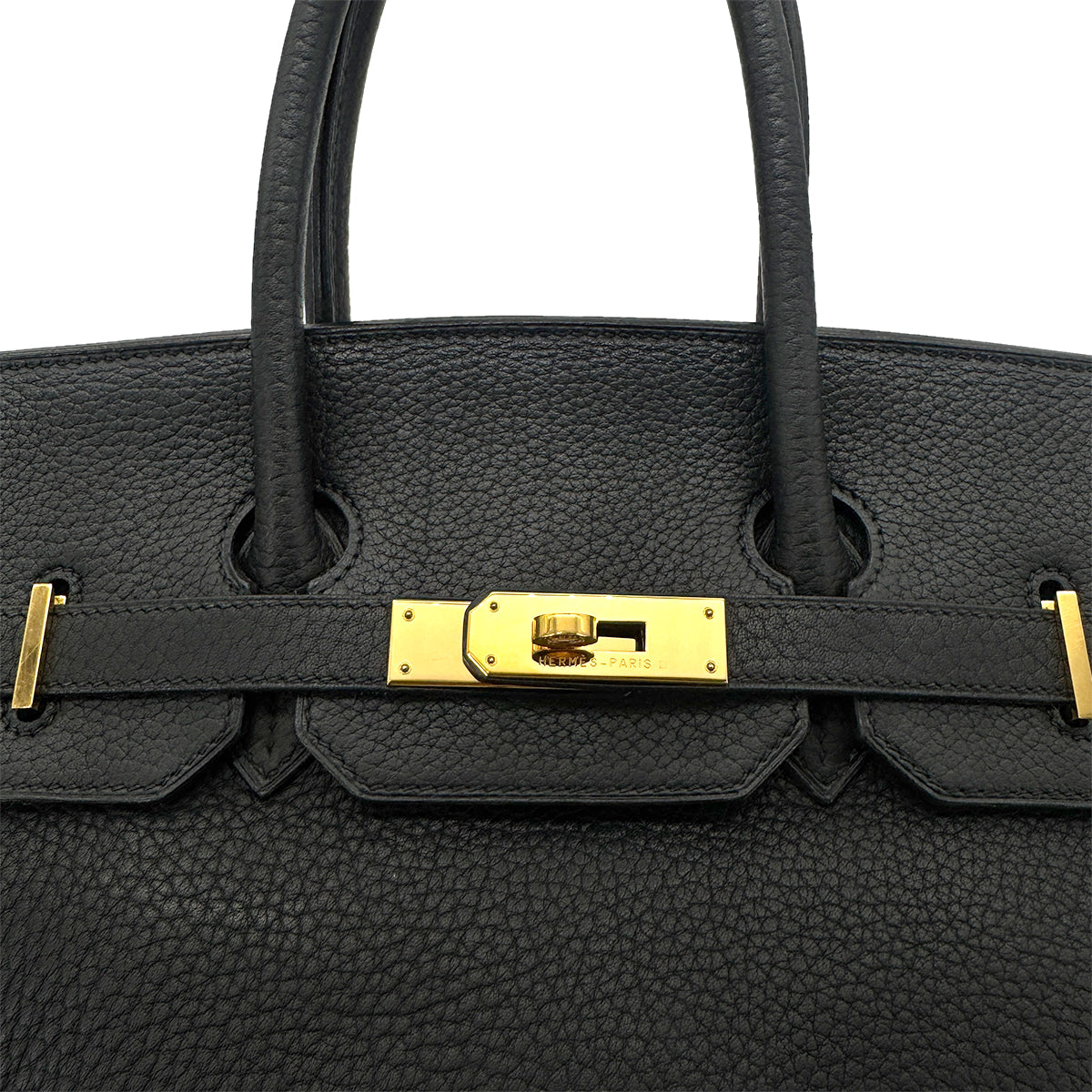 Luxury Promise Japan HERMES BIRKIN 35 BLACK FJORD HAND BAG □H GHW 90276384