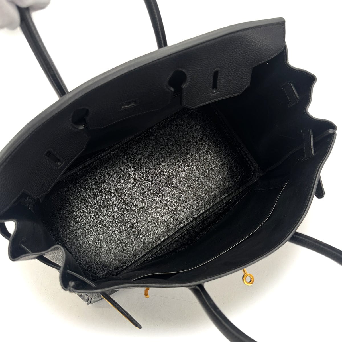 Luxury Promise Japan HERMES BIRKIN 35 BLACK TOGO HAND BAG □C GHW 90292047