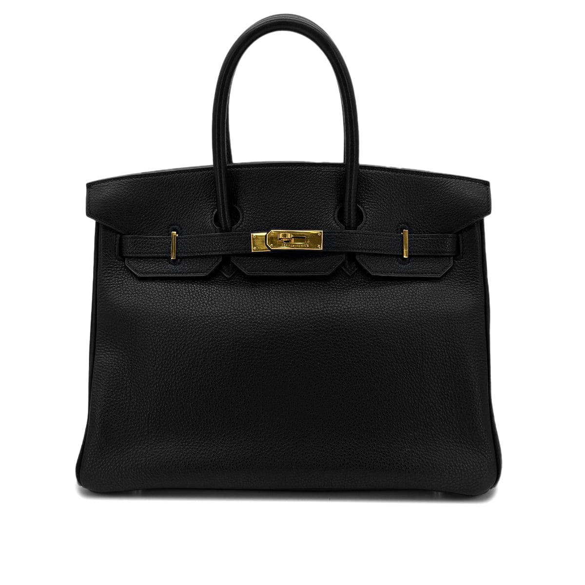 Luxury Promise Japan HERMES BIRKIN 35 BLACK TOGO HAND BAG □C GHW 90292047
