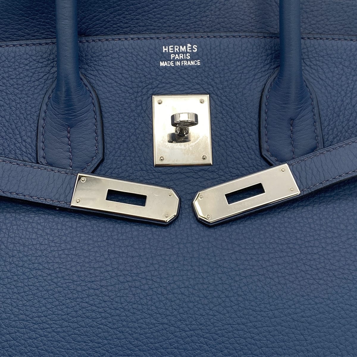 Luxury Promise Japan HERMES BIRKIN 35 BLUE BRIGHTON TAURILLON CLEMENCE HAND BAG □L PALLADIUM HARDWARE 90308967