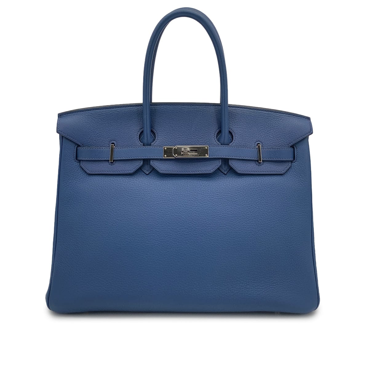 Luxury Promise Japan HERMES BIRKIN 35 BLUE BRIGHTON TAURILLON CLEMENCE HAND BAG □L PALLADIUM HARDWARE 90308967
