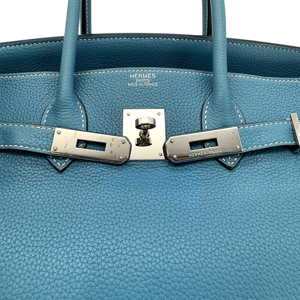 Luxury Promise Japan HERMES BIRKIN 35 BLUE JEAN TAURILLON CLEMENCE HAND BAG ▢L SHW 90286585