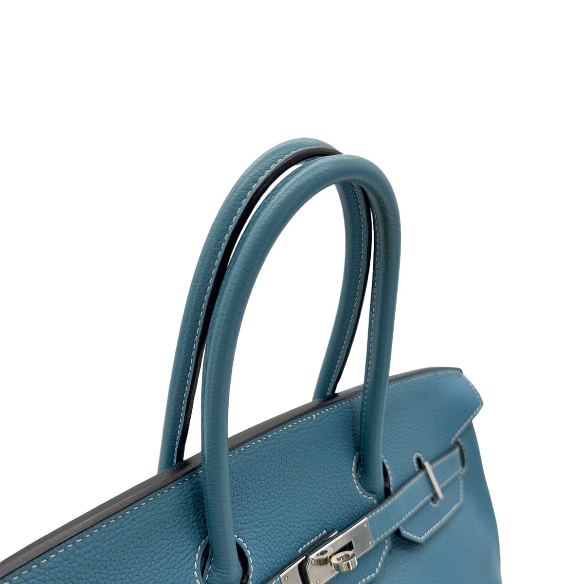 Luxury Promise Japan HERMES BIRKIN 35 BLUE JEAN TAURILLON CLEMENCE HAND BAG ▢L SHW 90286585