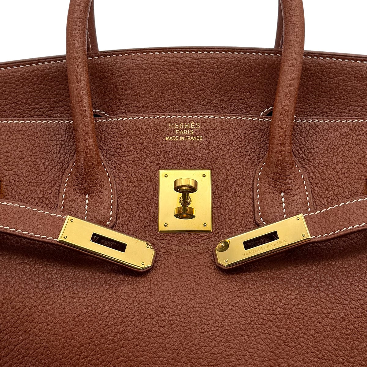 Luxury Promise Japan HERMES BIRKIN 35 COGNAC FJORD HAND BAG 2000 SQUARE D GOLD HARDWARE 90314442