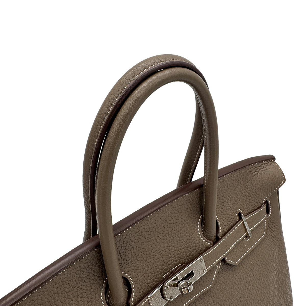 Luxury Promise Japan HERMES BIRKIN 35 ETOUPE TAURILLON CLEMENCE HAND BAG ▢O SHW 90264537