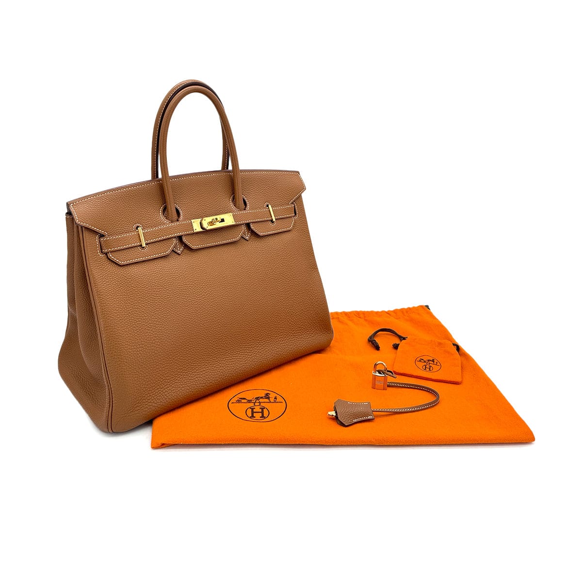 Luxury Promise Japan HERMES BIRKIN 35 GOLD TOGO HAND BAG □J GOLD HARDWARE 90305114