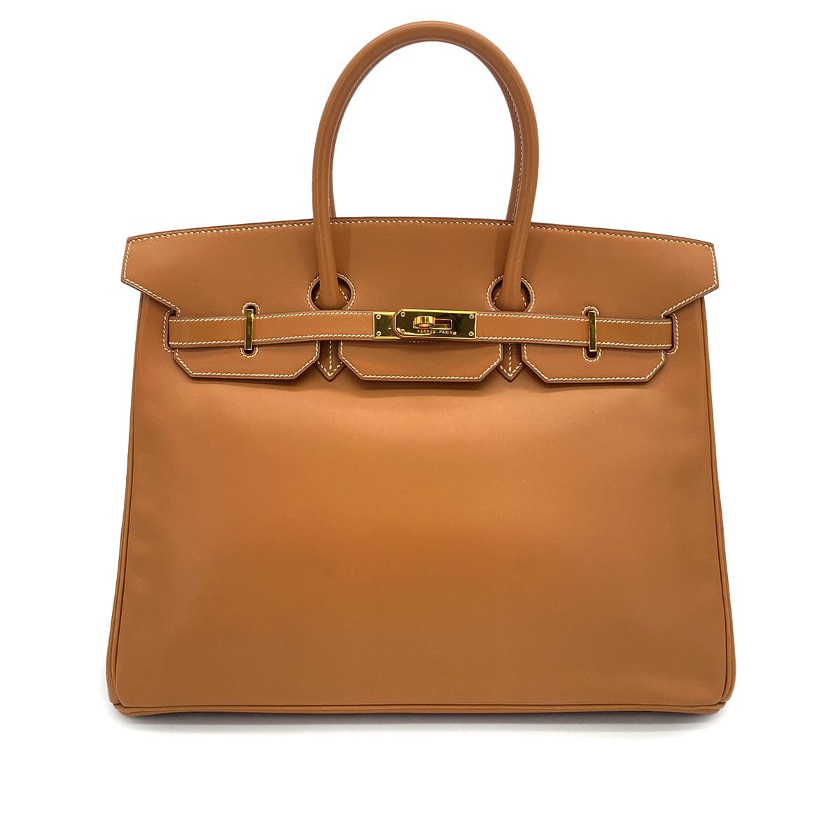 Luxury Promise Japan HERMES BIRKIN 35 GOLD VEAU CHAMONIX HAND BAG 1995 CIRCLE Y GOLD HARDWARE 90323188