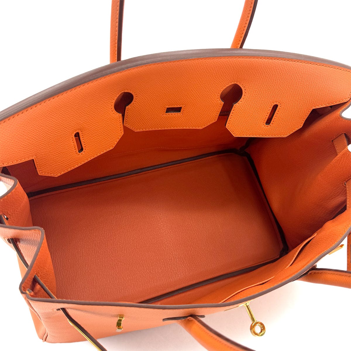 Luxury Promise Japan HERMES BIRKIN 35 MANGO EPSOM HAND BAG 2012 SQUARE P GOLD HARDWARE 90323087