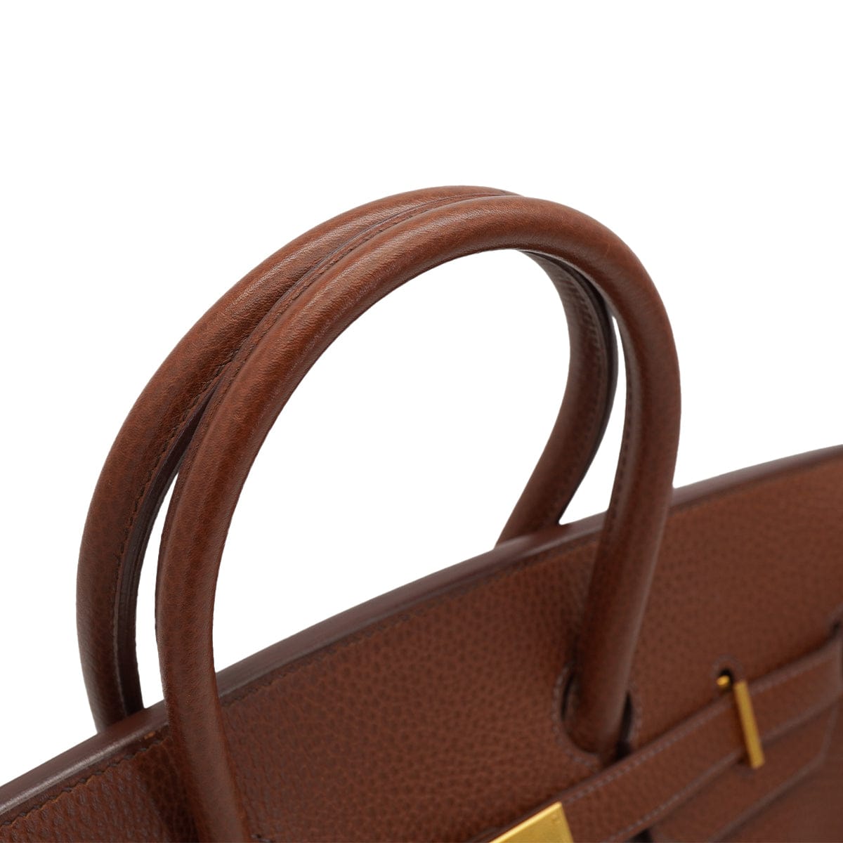 Luxury Promise Japan HERMES BIRKIN 35 MARRON FONCE ARDENNES HAND BAG 2003 SQUARE G GOLD HARDWARE 90326744