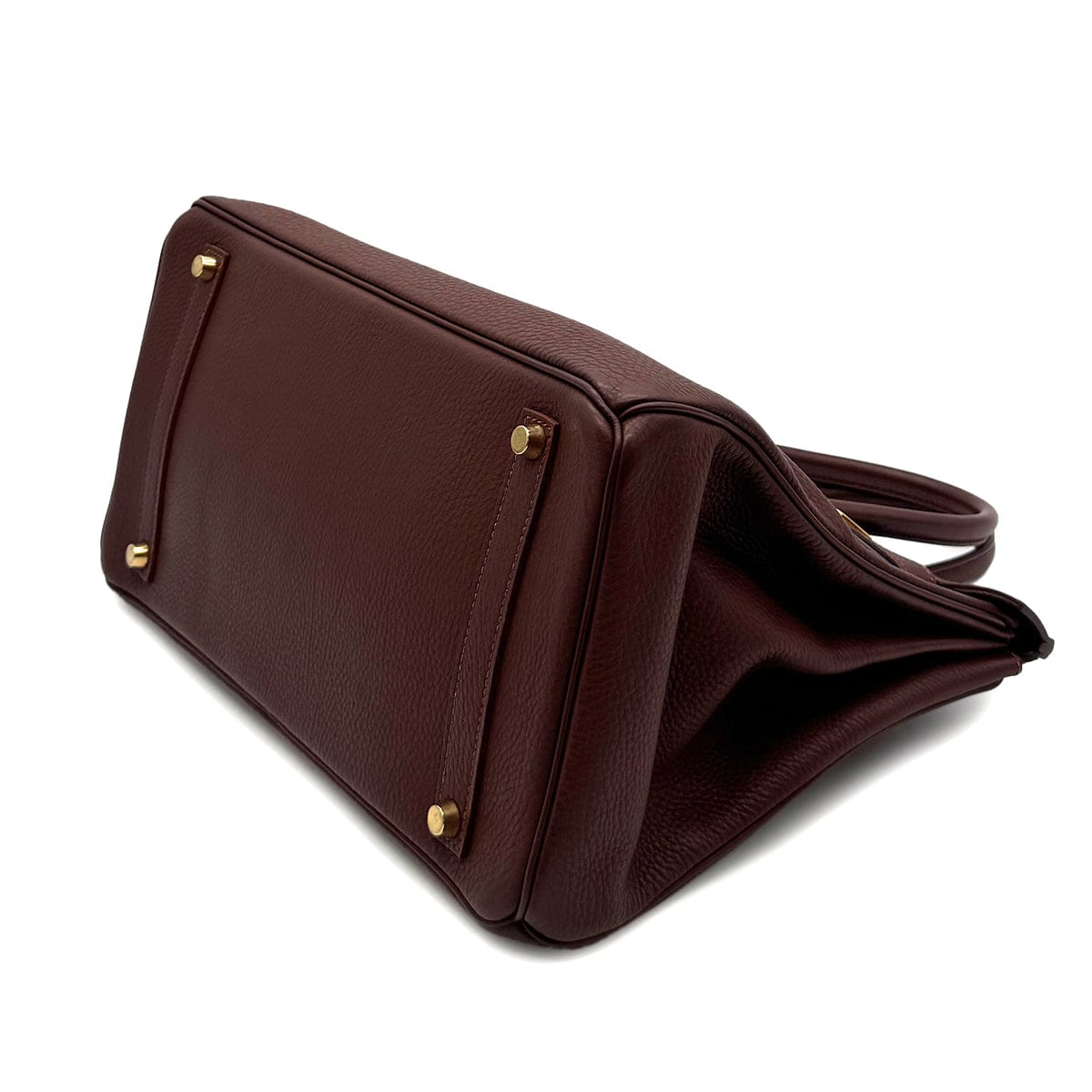 Luxury Promise Japan HERMES BIRKIN 35 MARRON FONCE TOGO HAND BAG □C GHW 90300551