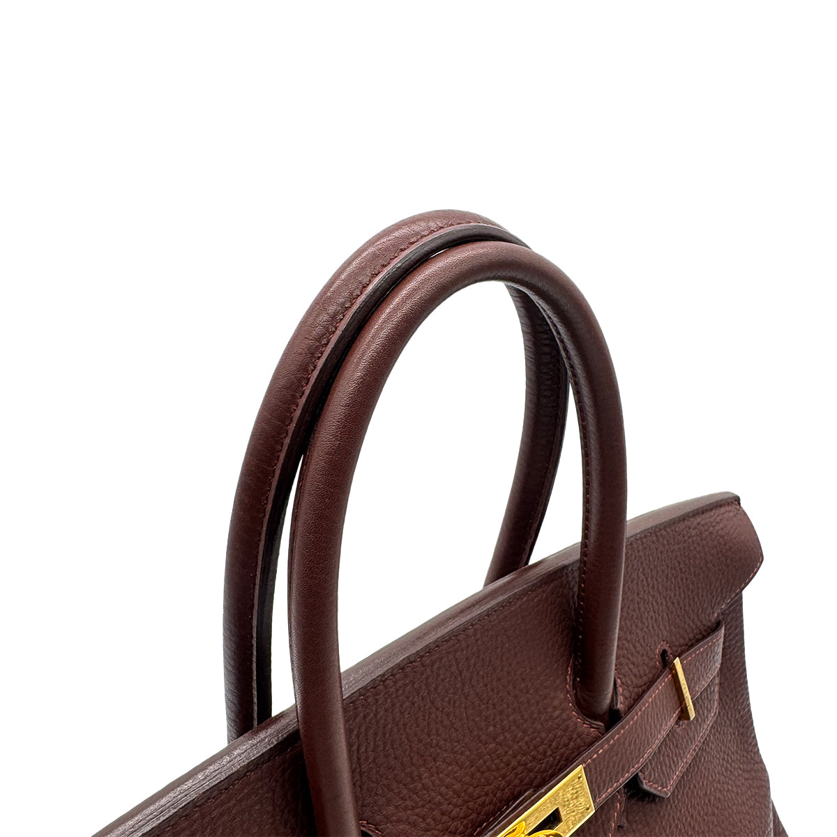 Luxury Promise Japan HERMES BIRKIN 35 MARRON FONCE TOGO HAND BAG □C GHW 90300551