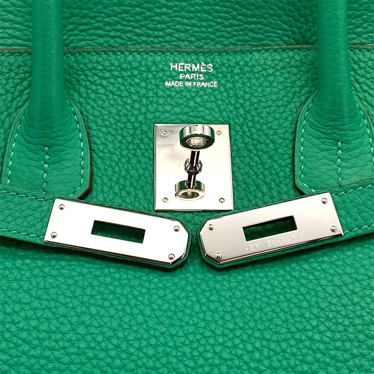 Luxury Promise Japan HERMES BIRKIN 35 MENTHE TAURILLON CLEMENCE HAND BAG 2012 SQUARE P PALLADIUM HARDWARE 90324743