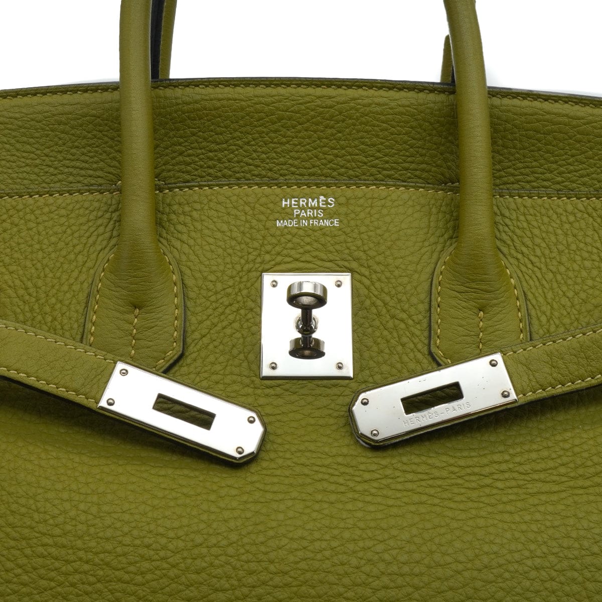 Luxury Promise Japan HERMES BIRKIN 35 PISTACHIO TOGO HAND BAG 2008 SQUARE L PALLADIUM HARDWARE 90340175