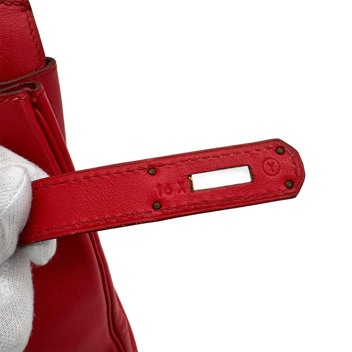 Luxury Promise Japan HERMES BIRKIN 35 ROUGE VIF VEAU GULLIVER HAND BAG 1995 CIRCLE Y GOLD HARDWARE 90318625