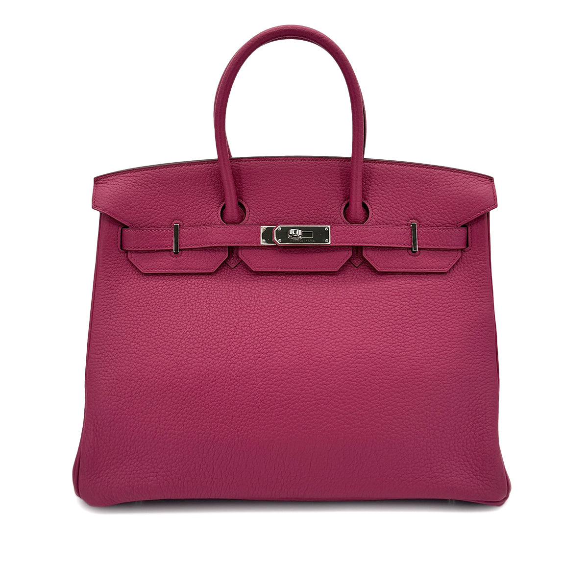 Luxury Promise Japan HERMES BIRKIN 35 TOSCA TOGO HAND BAG R PALLADIUM HARDWARE 90292820