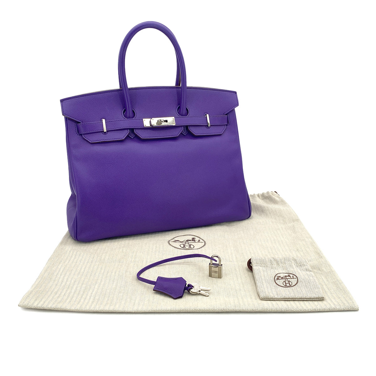 Luxury Promise Japan HERMES BIRKIN 35 ULTRA VIOLET EPSOM HAND BAG □P SHW 90298317