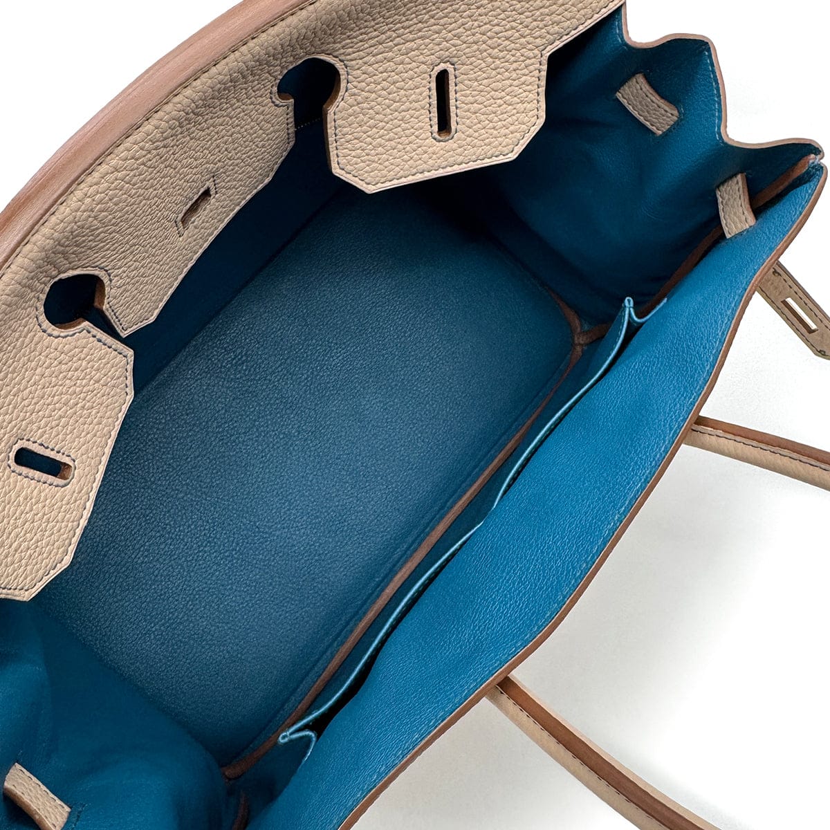 Luxury Promise Japan HERMES BIRKIN 35 VERSO ARGILE COBALT TAURILLON CLEMENCE HAND BAG □R GHW SPO 90305231