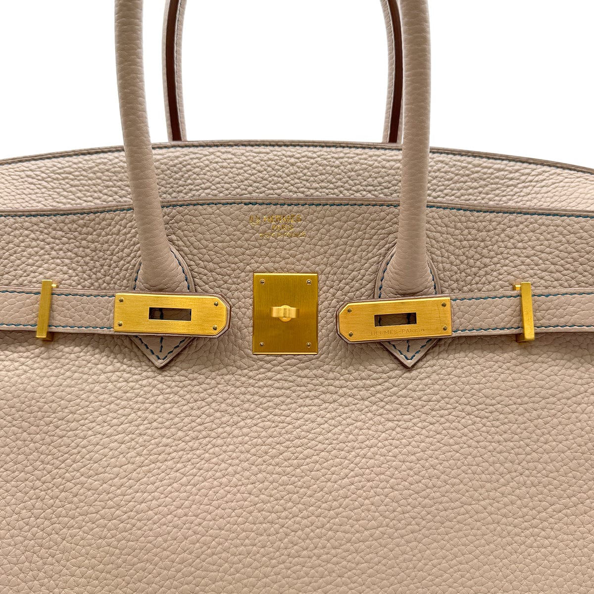 Luxury Promise Japan HERMES BIRKIN 35 VERSO ARGILE COBALT TAURILLON CLEMENCE HAND BAG □R GHW SPO 90305231