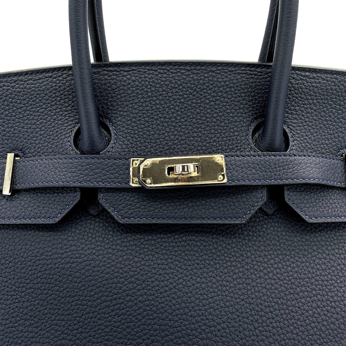 Luxury Promise Japan HERMES BIRKIN 35 VERSO BLUE NUIT ORANGE POPPY TOGO HAND BAG 2017 A PALLADIUM HARDWARE 90311827