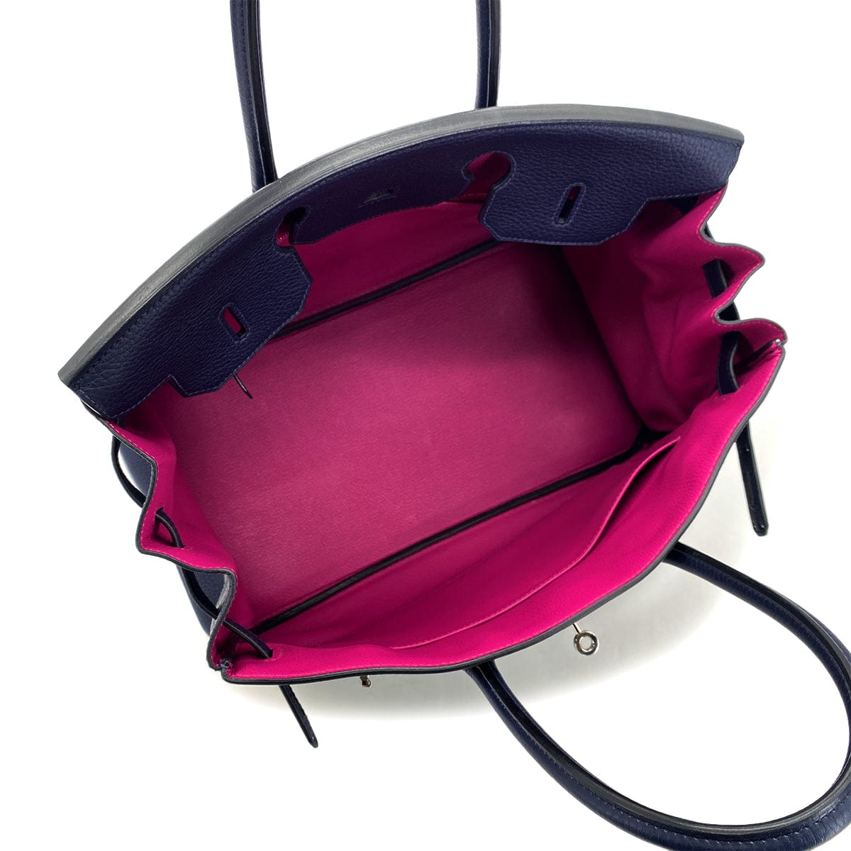 Luxury Promise Japan HERMES BIRKIN 35 VERSO BLUE NUIT ROSE PURPLE TAURILLON CLEMENCE HAND BAG A SHW 90301713