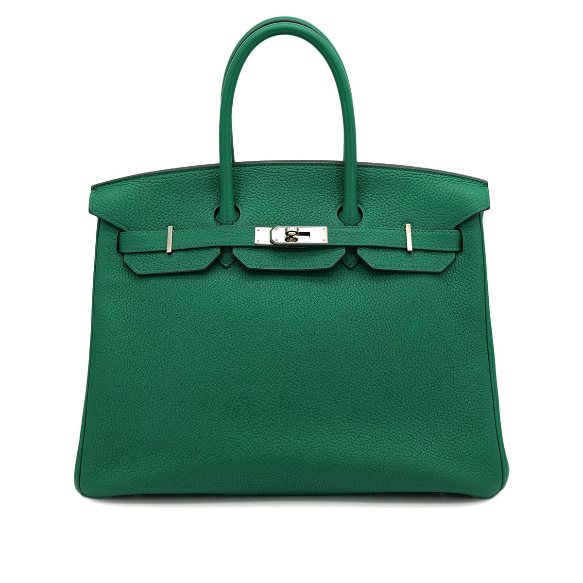 Luxury Promise Japan HERMES BIRKIN 35 VERSO VERT VERTIGO VERT FONCE TAURILLON CLEMENCE HAND BAG 2017 A STAMP PALLADIUM HARDWARE 90324745