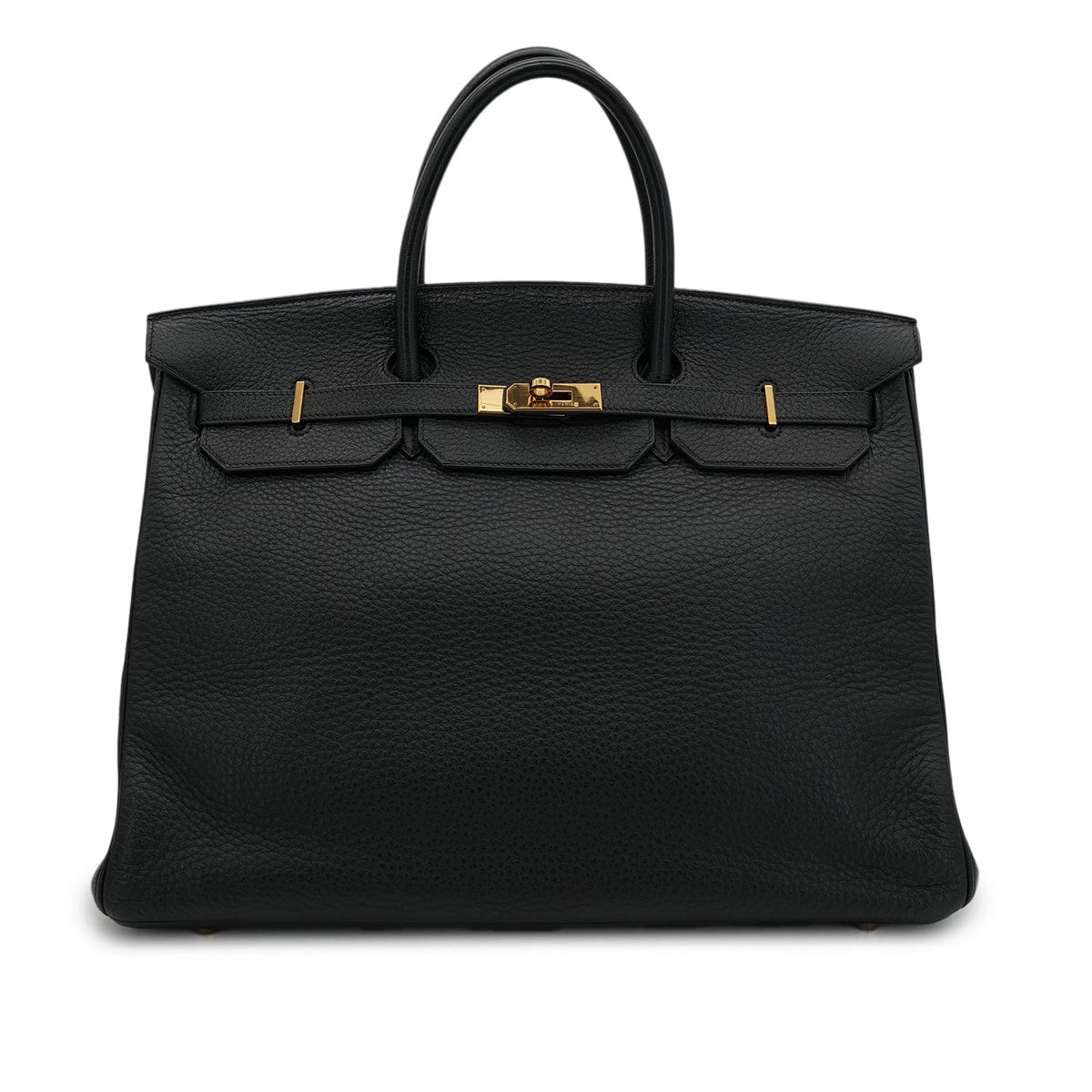 Luxury Promise Japan HERMES BIRKIN 40 BLACK TOGO HAND BAG □D GHW 90303485