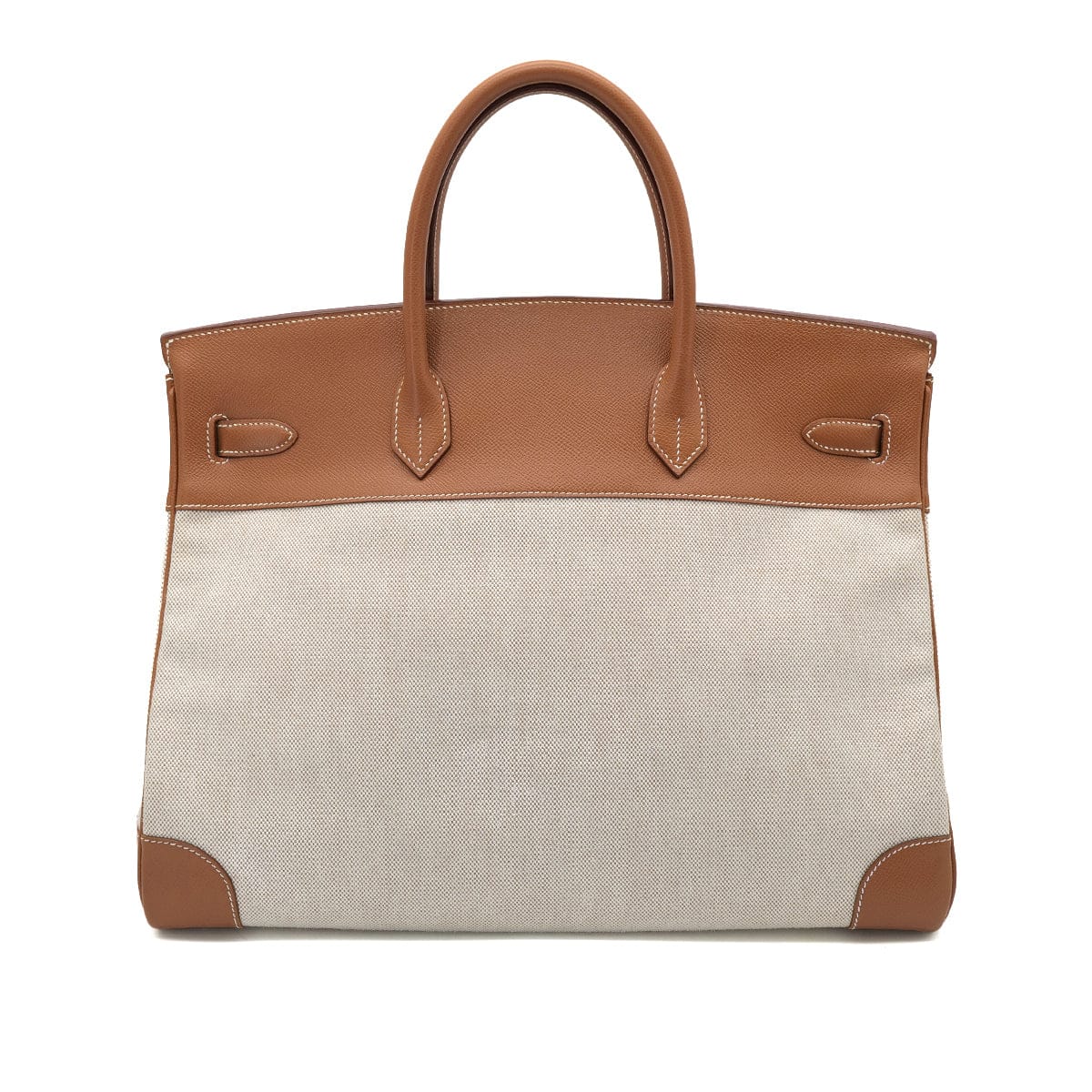 Luxury Promise Japan HERMES BIRKIN 40 GOLD COUCHEVEL TOILE H HAND BAG □B GHW 90304187