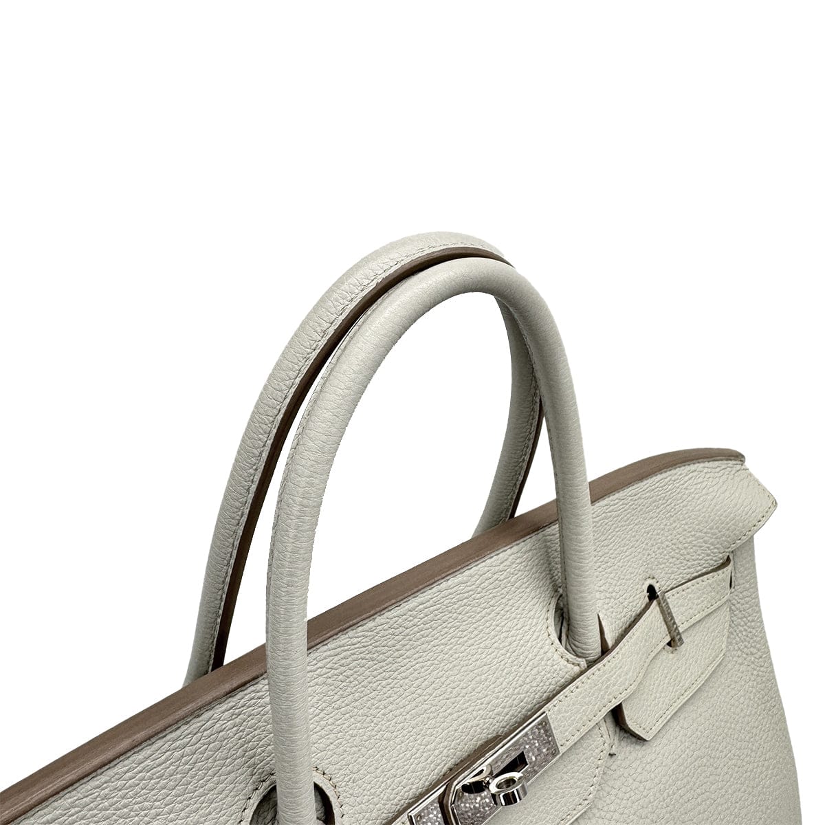 Luxury Promise Japan HERMES BIRKIN 40 GRIS PERLE TOGO HAND BAG 2011 SQUARE O PALLADIUM HARDWARE 90314370
