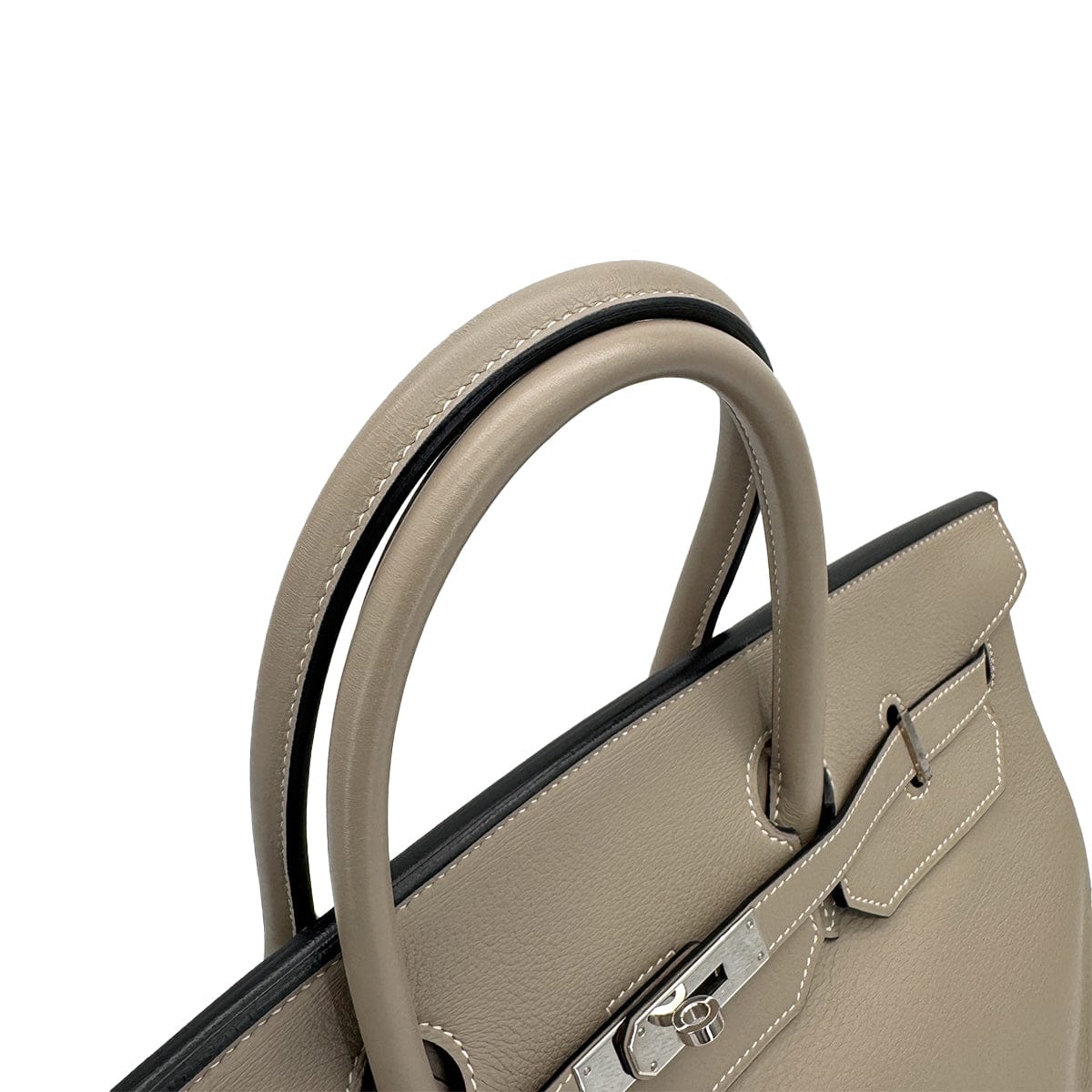 Luxury Promise Japan HERMES BIRKIN 40 GRIS TOURTERELLE TAURILLON CLEMENCE HAND BAG 1999 SQUARE C SILVER HARDWARE 90317610