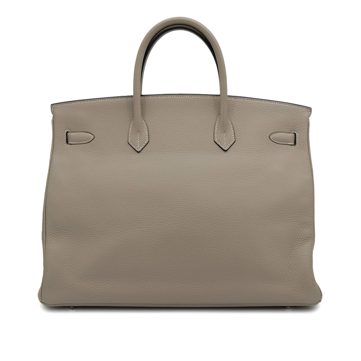 Luxury Promise Japan HERMES BIRKIN 40 GRIS TOURTERELLE TAURILLON CLEMENCE HAND BAG 1999 SQUARE C SILVER HARDWARE 90317610