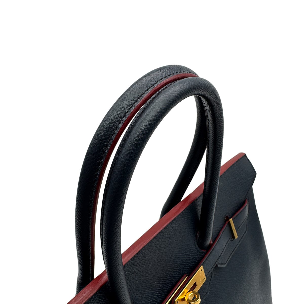Luxury Promise Japan HERMES BIRKIN CONTOUR 35 BULUE INDIGO ROUGE H EPSOM HAND BAG 2016 X STAMP GOLD HARDWARE 90316989