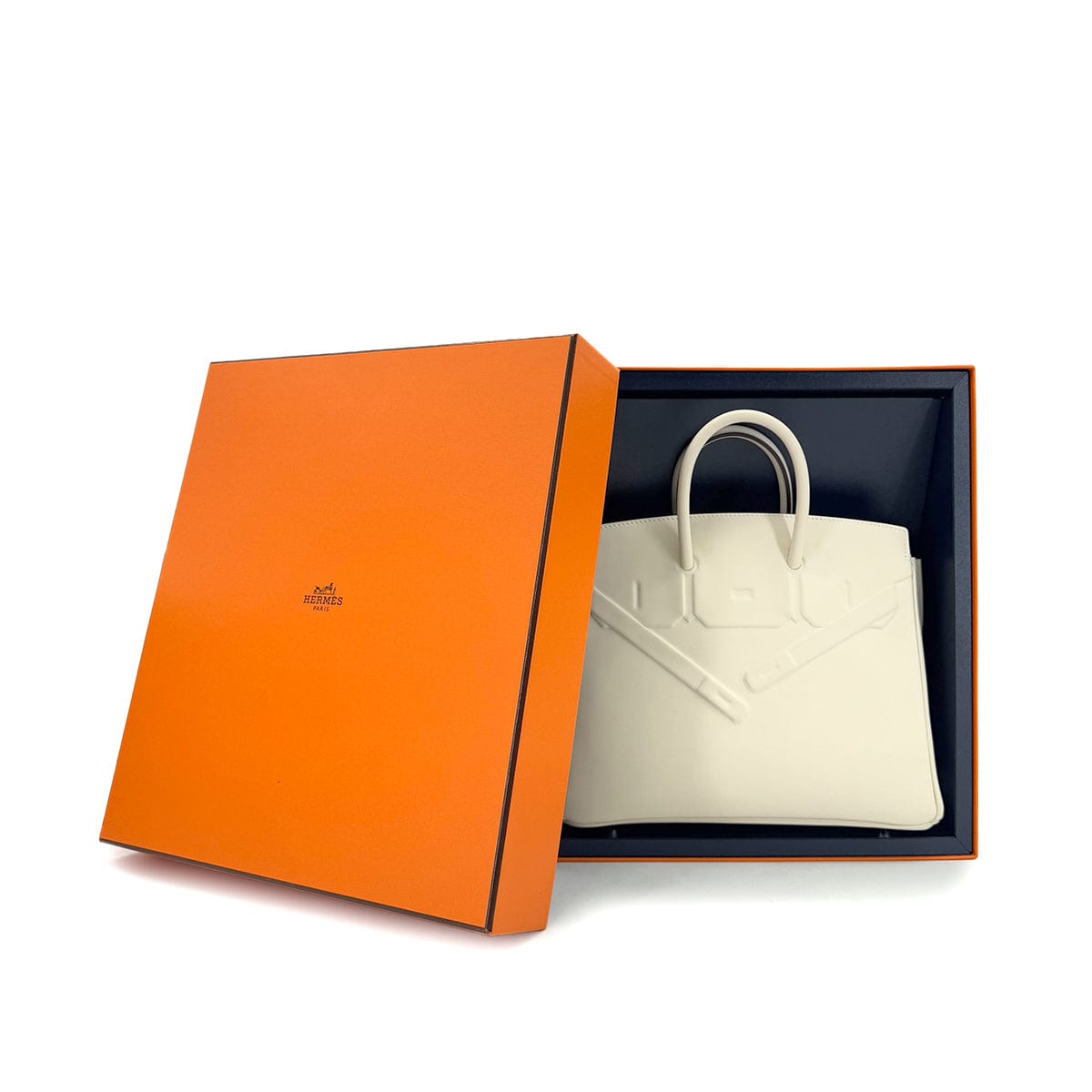 Luxury Promise Japan HERMES BIRKIN SHADOW 25 NATA SWIFT HAND BAG W 90284150